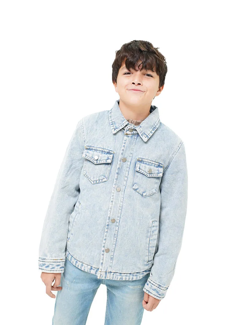Blouson en jean doublée
